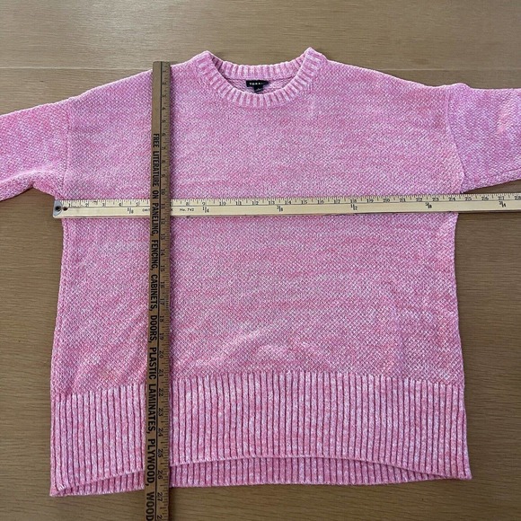 Women's Torrid Size 1X Pullover Drop Shoulder Sweater Baby Pink - Picture 4 of 6